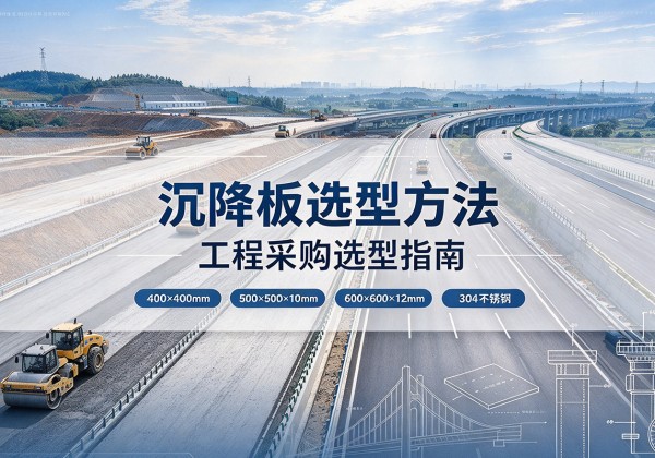 乌兰沉降板选择方法